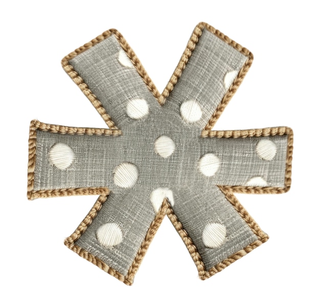 Rukou vyšívaný motív na látke